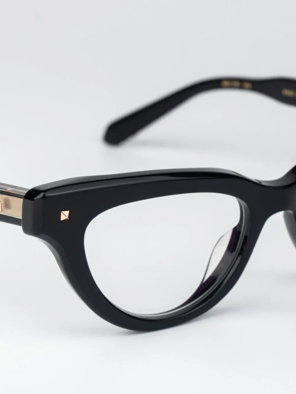 Valentino Women Eyeglasses Shiny Black Cat Eye V-ESSENTIAL II VLX-124 A